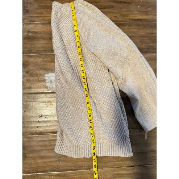 J.Jill Womens V-Neck Cotton Linen Bkend Sweater Beige Minimalist Basic SIZE L - Picture 6 of 7